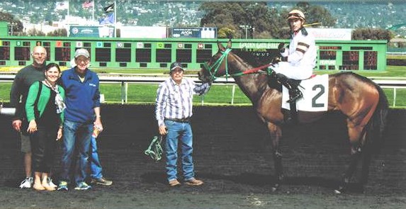 She's a Charmer, by Sharp Humor out of Enduring Charm, bred by Kent Ochs and Margaux Farm LLC, wins at Golden Gate Fields.